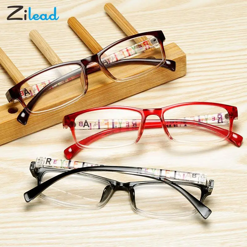 

Zilead+1+1.5+2+2.5+3+3.5+4 Fashion Retro Reading Glasses Women Men HD Presbyopic Eyeglasses Female Magnifier Spectacles очки