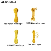 3f ul gear 24mm 20m multifunction reflective tent rope camping tent line with 6 free knots windproof rope tent accessories