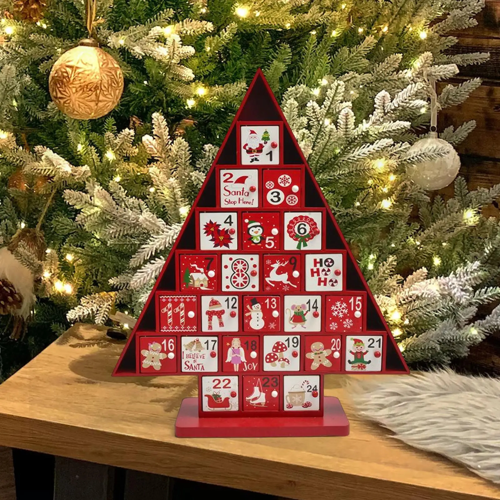

Креативный Рождественский деревянный Адвент, подарок на Рождество