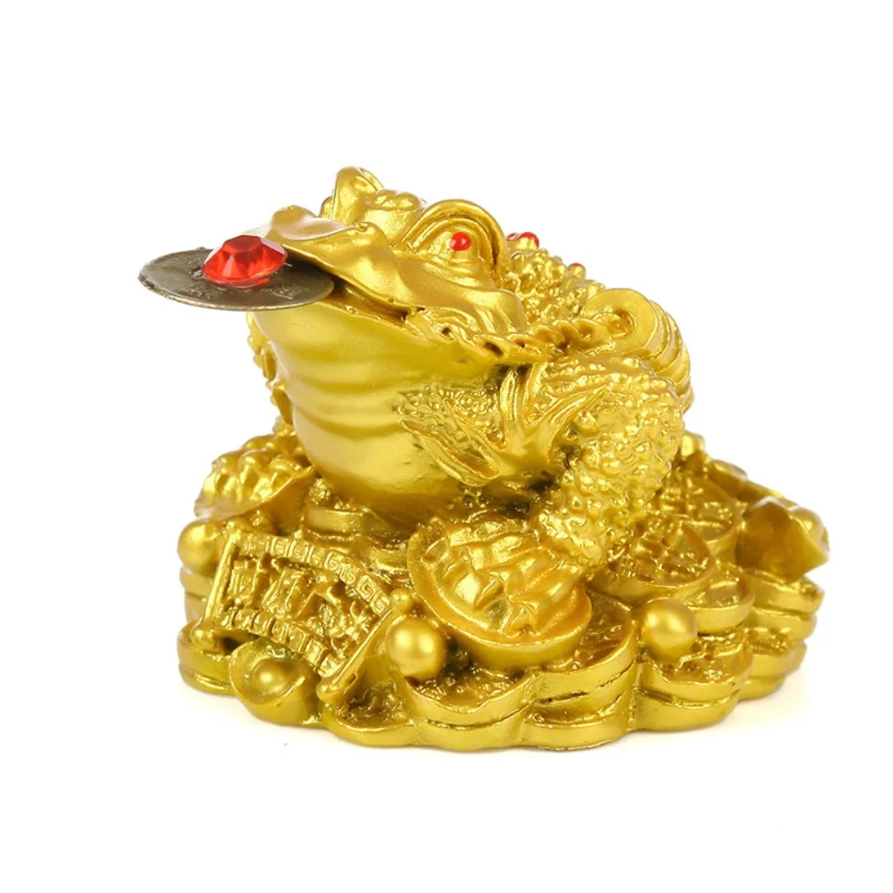 

Wealth Lucky Money Frog Coin Toad Feng Shui Home Office Decoration