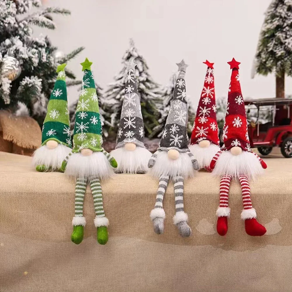 Новый Рождественский светящийся гном безликая кукла Декор DIY Веселого Рождества