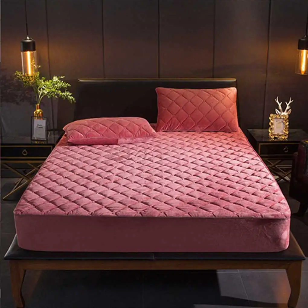 

Quilted Mattress Cover Protector Washable Bedspread
