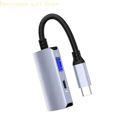 Конвертеры-концентраторы USB C 87HA для дисплеев AR, 4K, 60 Гц, 65 Вт, быстрая зарядка для игр