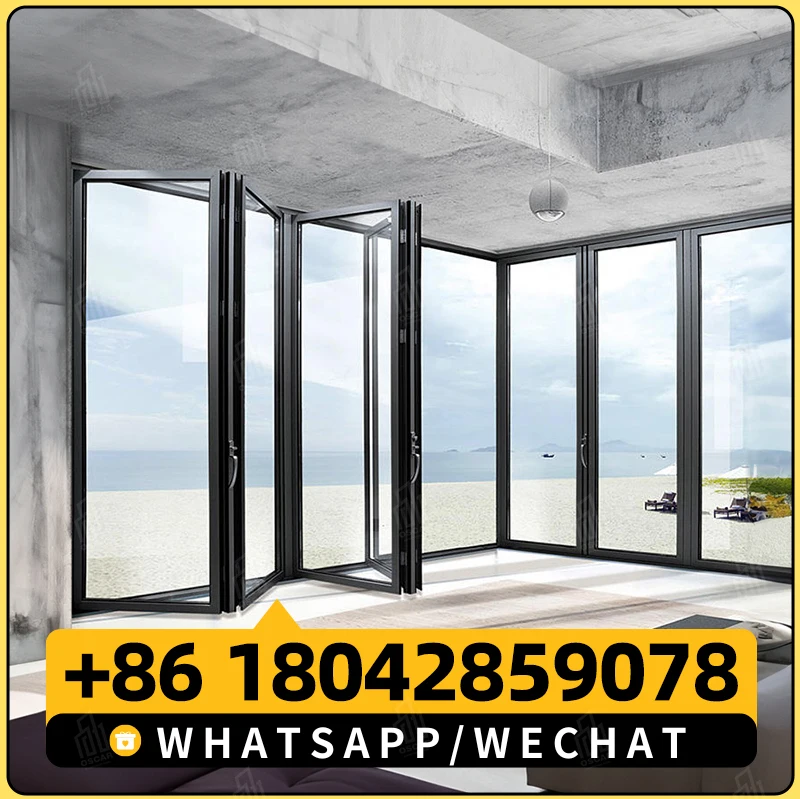 Изготовленные на заказ высококачественные современные складные двери простые в