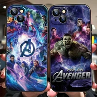 marvel avengers for iphone 13 12 11 pro max 12 13 mini x xr xs max 6 6s 7 8 plus phone case soft liquid silicon back