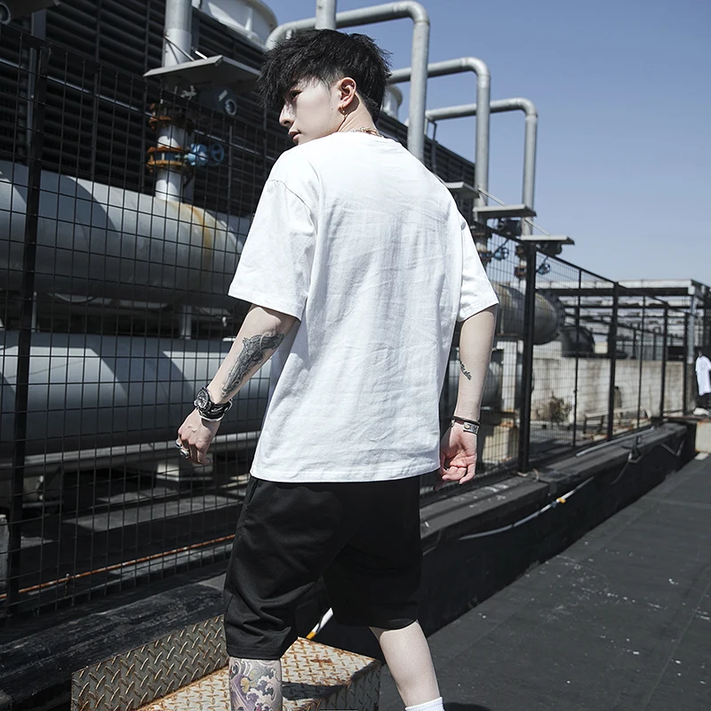 Комплект из 2 предметов Мужская футболка повседневные шорты комплекты 2022 летняя