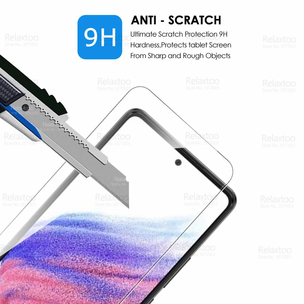 4pcs protective glass for samsung galaxy a53 5g screen protector samung a 53 53a 2022 a536b 6 5 tempered glas safety phone film free global shipping
