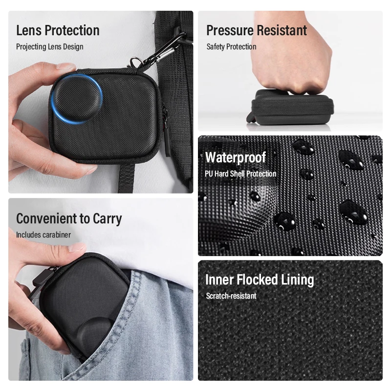 Фото Портативная сумка для камеры SOONPHO. Сумка для хранения экшн-камеры Dji OSMO NANO с защитой от падения, безопасная и портативная. №2