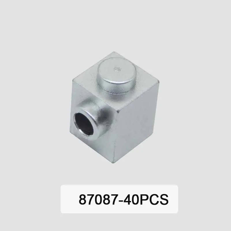 Строительный блок MOC посеребренные мелкие детали головоломка-кирпич игрушка