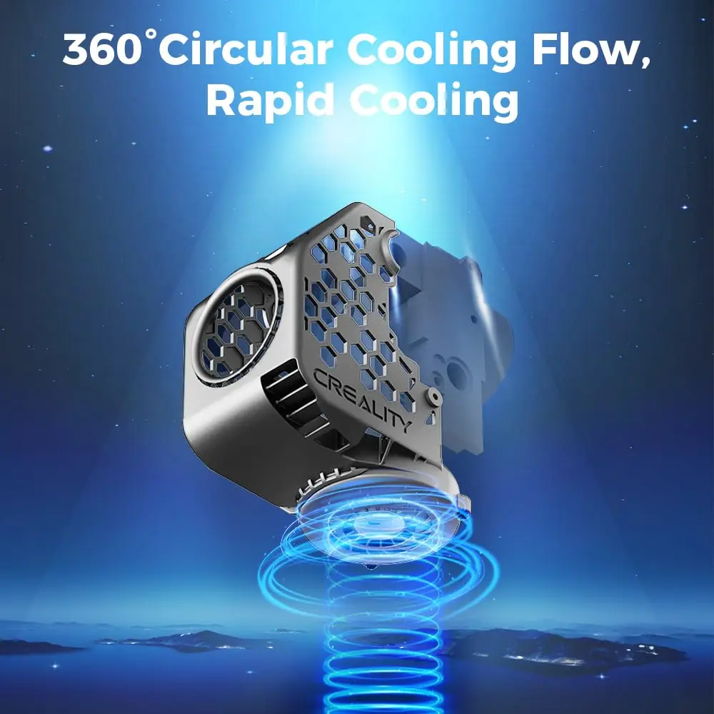 Вентиляционный канал Creality BEN2C NAUTILUS K1 MAX 360 °   Круглый вентиляторный воздуховод для 3D-принтеров K1 MaxK1CK1 SE: Улучшенные аксессуары (art.: 3920daf3bcbad) - 3920daf3bcbad
