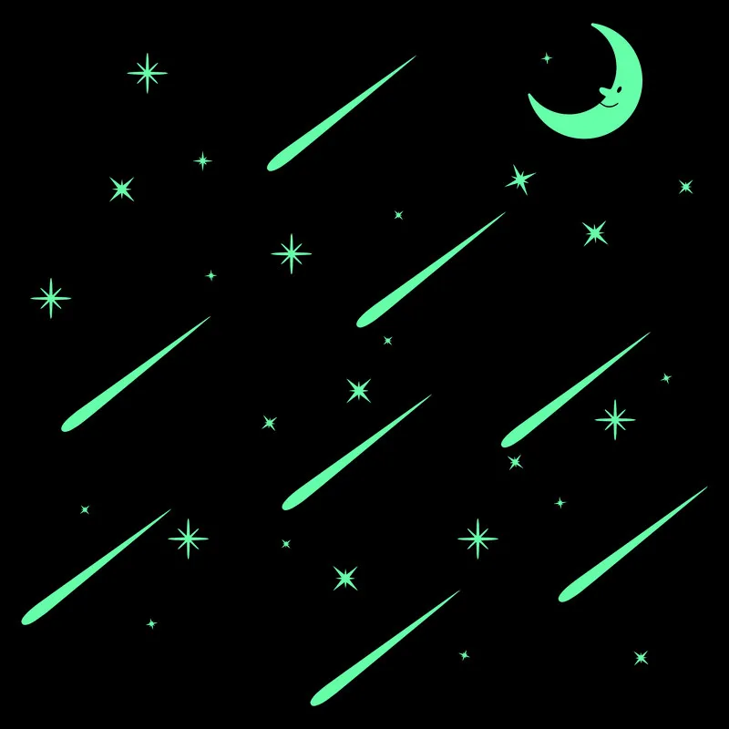 Светящиеся наклейки Moon Stars для детской комнаты