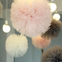 6inch 15cm tissue paper pom poms colorful flower kissing pompom balls for wedding baby shower birthday party home decoration