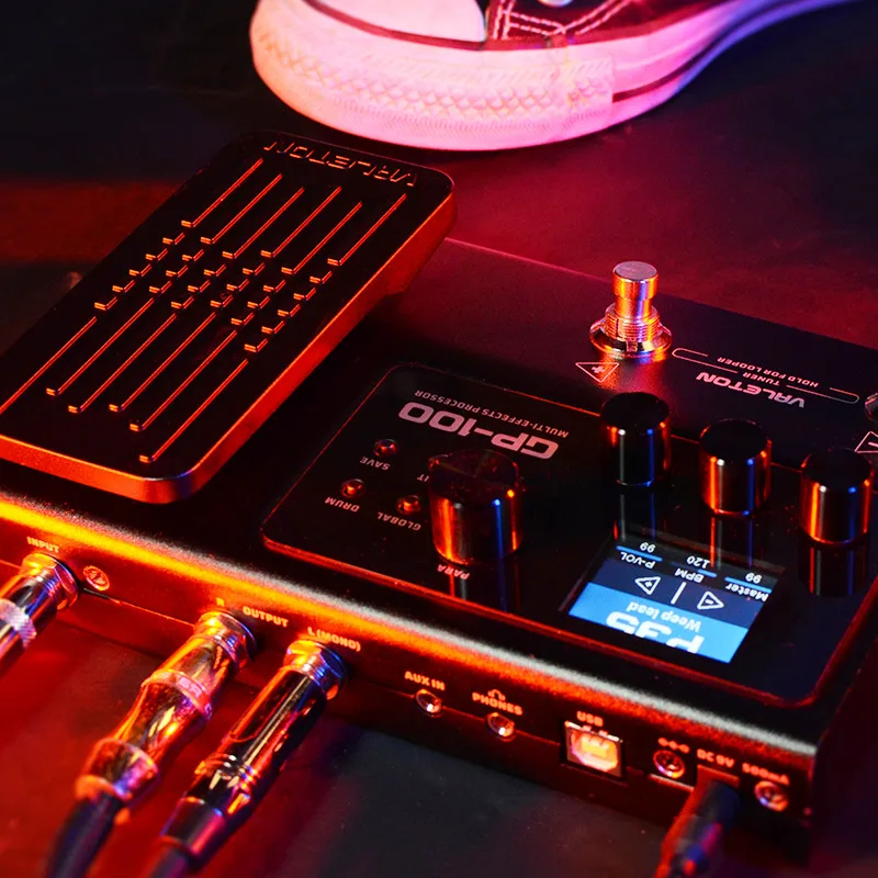 Гитарный процессор Valeton педаль с 140 встроенными эффектами Looper IR OTG USB многоязычное