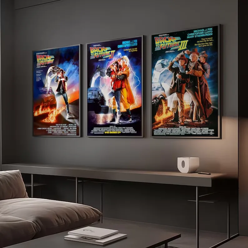 Классический научно-фантастический фильм Назад в будущее трилогия ретро