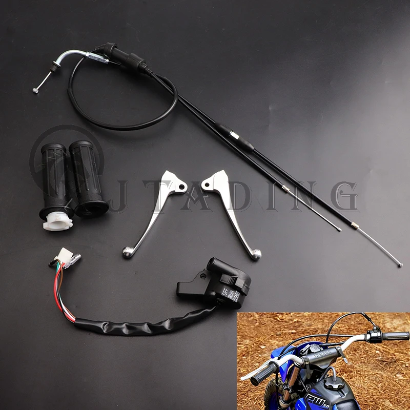 

Корпус дроссельной заслонки мотоцикла, блочный тормозной рычаг, ручки, набор кабелей для Yamaha PW50 PY50 50cc, аксессуары для детских велосипедов-внедорожников