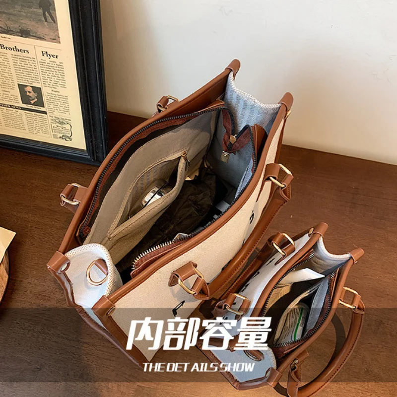 Women's Retro Fashion Large Capacity Crossbody Bags for Women Handle Luxury One Shoulder Underarm Bolsa Feminina Handbag Mochila