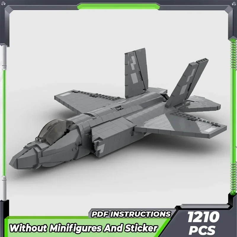 Moc строительные кирпичи военная модель F-35 B Lightning Fighter технология модульные блоки