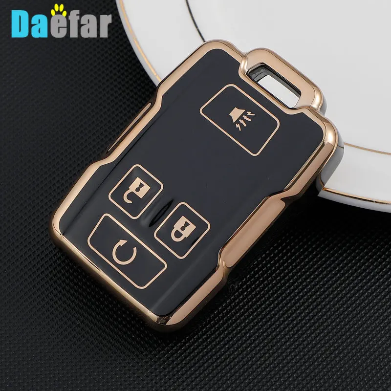 

Чехол для автомобильного ключа из ТПУ с 4 кнопками для Chevrolet SUBURBAN Saboban GMC, полностью закрывающий чехол для автомобильных аксессуаров с изобра...