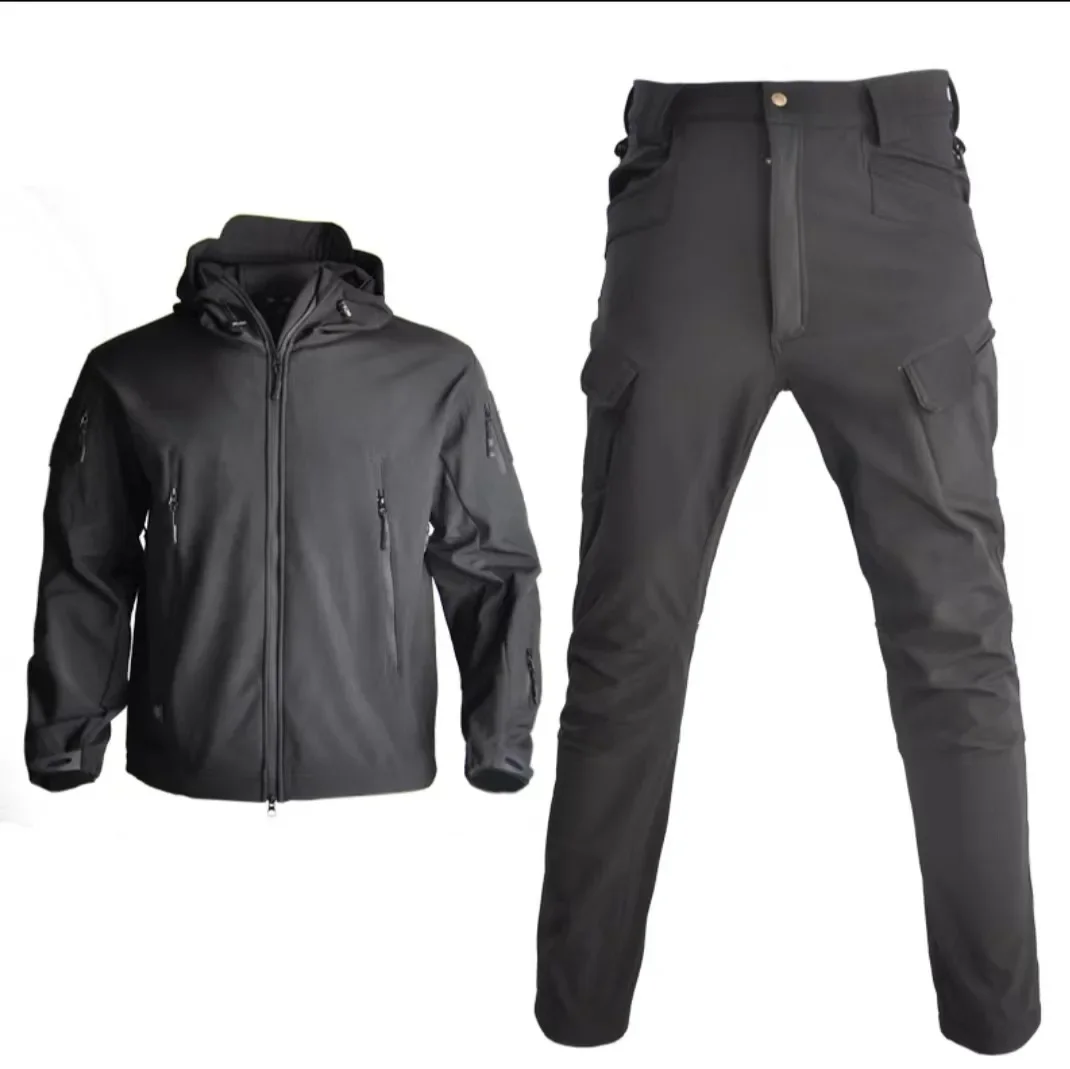 Комплект уличной куртки TAD Shark Skin Soft Shell для осени и зимы морозостойкая теплая