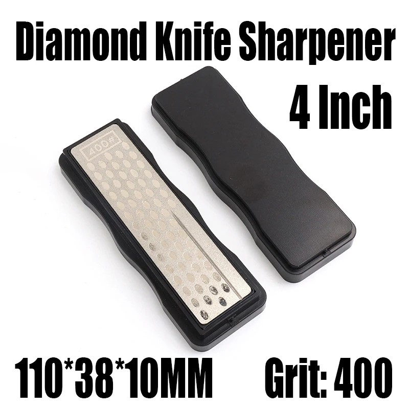 

1PCS 110*38*10MM Diamond Knife Sharpener Sharpening Stone 400 Grit Whetstone Grindstone For Grinding Polishing Kitchen Knife