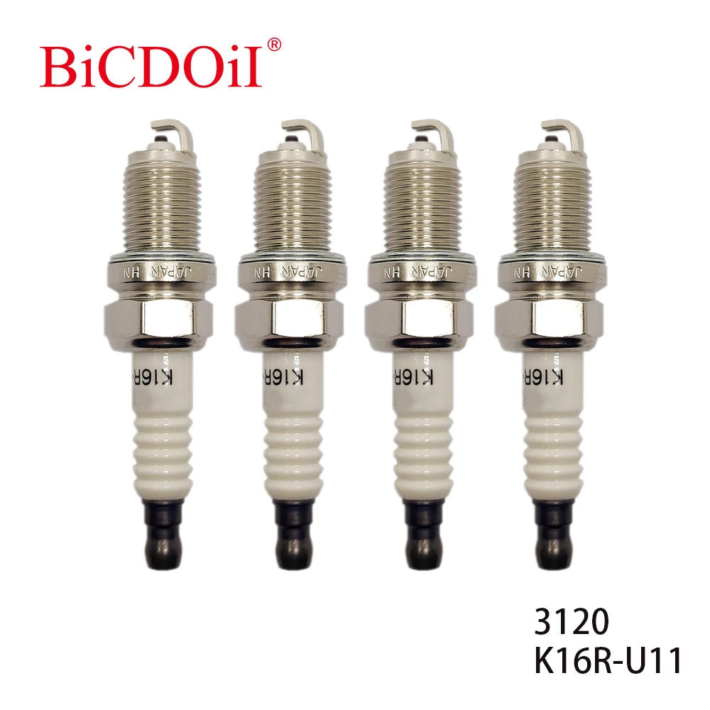 

4Pcs/6Pcs K16R-U11 3120 Spark Plug for 4Runner Celica Corolla MR2 Matrix Previa Prius Yaris Avensis Sonata Avenger Auris K16RU11
