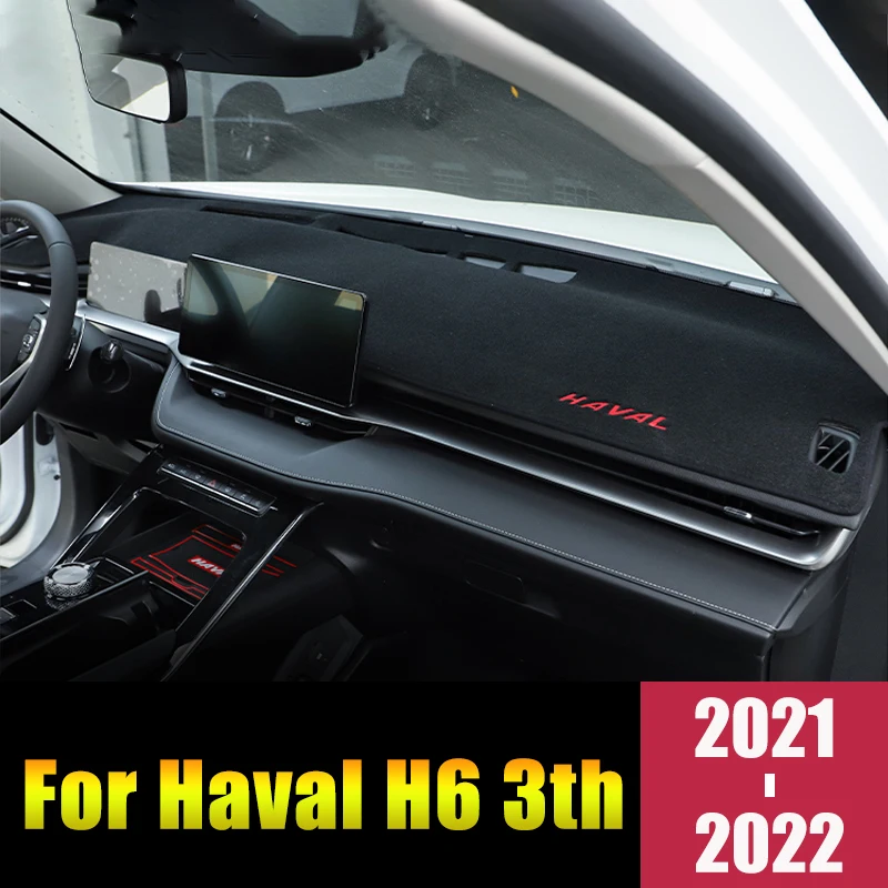 

For Haval H6 3th Gen 2021 2022 Car Dashboard Avoid Light Pad Instrument Platform Desk Cover Mats Carpets Anti-UV Accessories