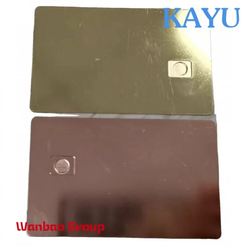Blank Metal Card Stainless Steel Various Colors Cards With Chip Magnetic Strip Metal Business Card