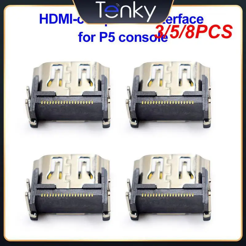 

3/5/8PCS HDMI-compatible Port Interface For Play Station New Interface For Ps5 Metal Material Interface Port For Ps5 Firm
