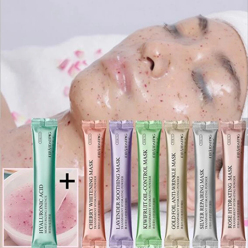 Маска с лепестками роз золотистая 60 шт. |