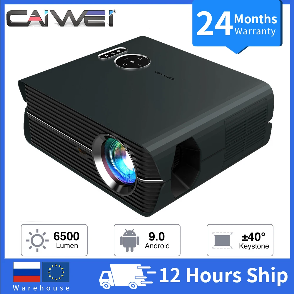 CAIWEI проектор для домашнего кинотеатра видео беспроводной Airplay 1080P Разрешение