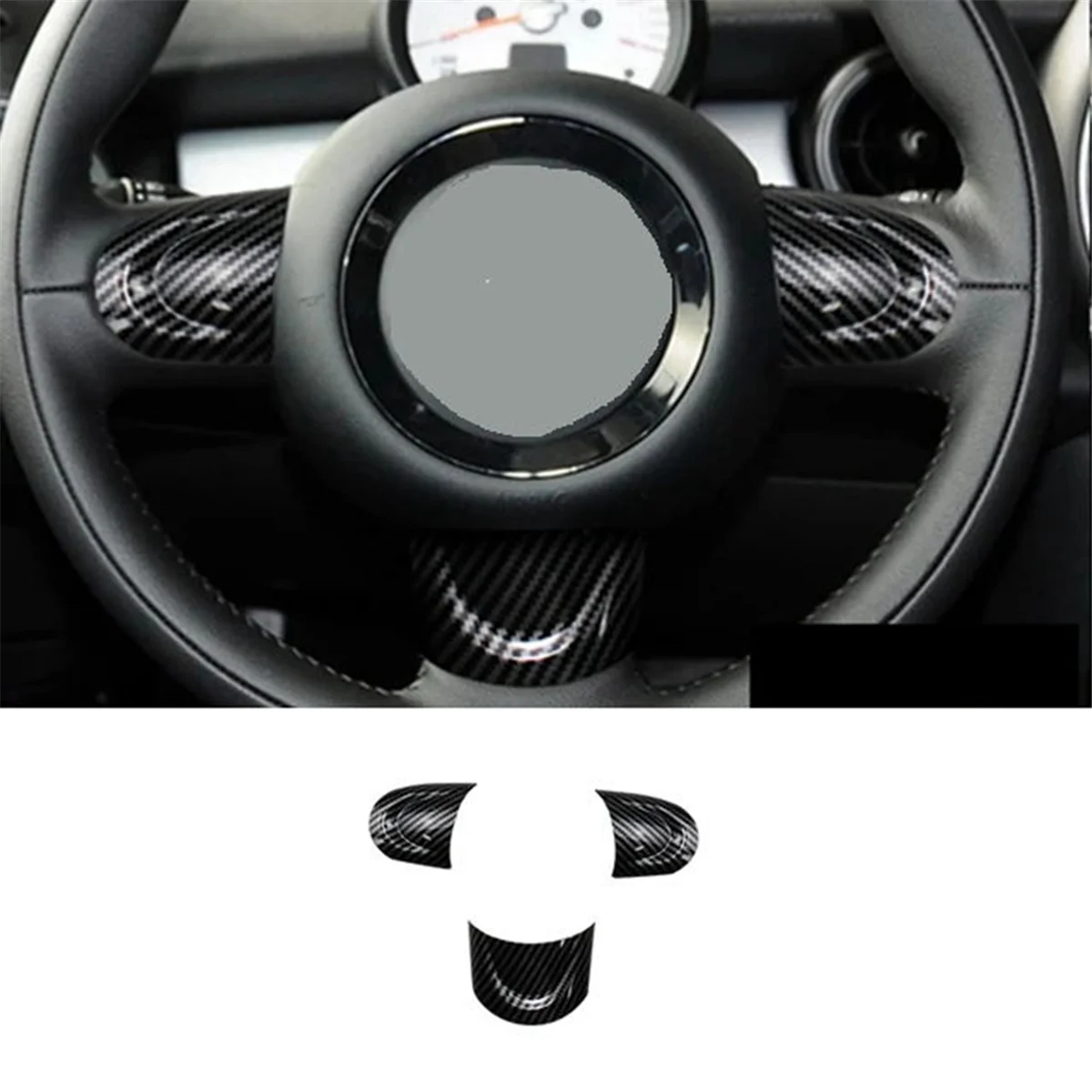 Украшение для руля автомобиля защитный чехол наклейка BMW MINI Cooper Clubman R54 R55 R56 R60(B)