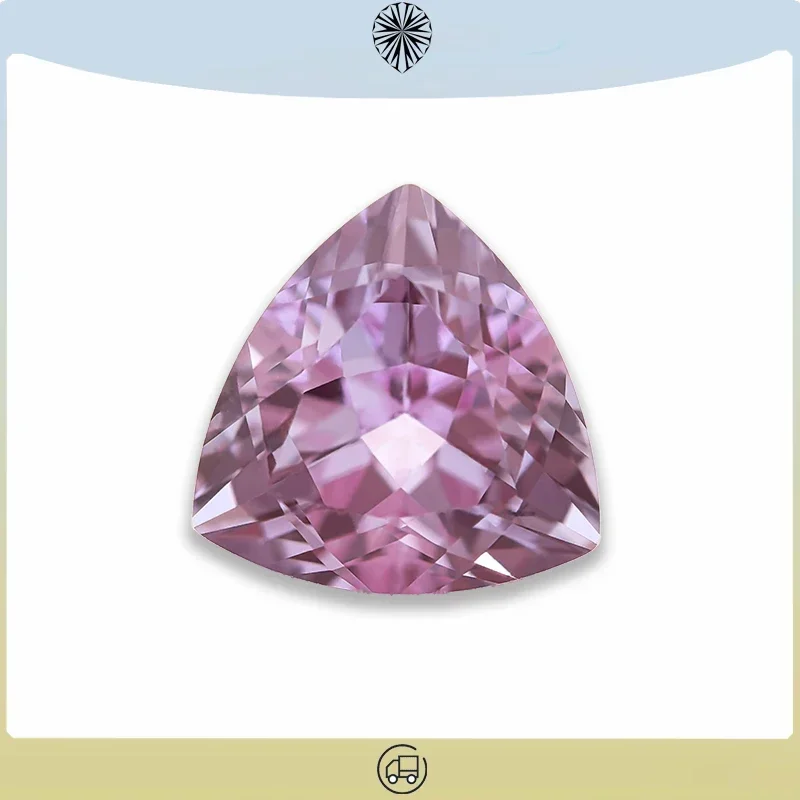 Лабораторная выращенная триллионная форма александритовый камень фиолетового