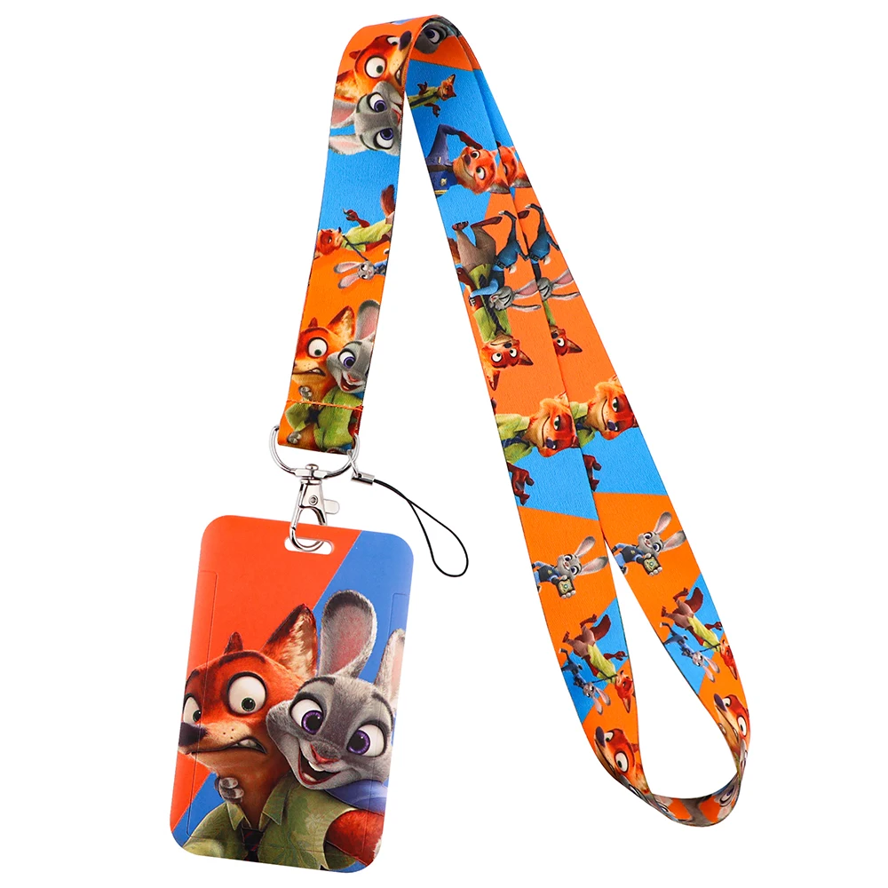 YQ978 шнурок с изображением зверополис мультяшный кролик лиса животное