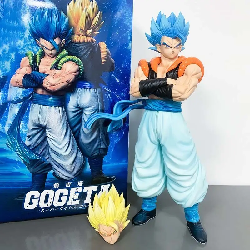В наличии 30 см Dragon Ball Z Фигурки Gogeta Фигурка с двумя головками Dbz Манга Аниме Gk