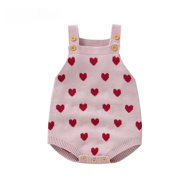 Боди из полиэстера с милым сердечком для младенцев От 0 до 18 месяцев девочек