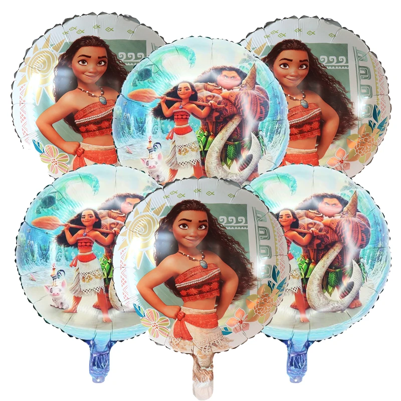 

6 шт. Гелиевые шары Disney Moana 18 дюймов