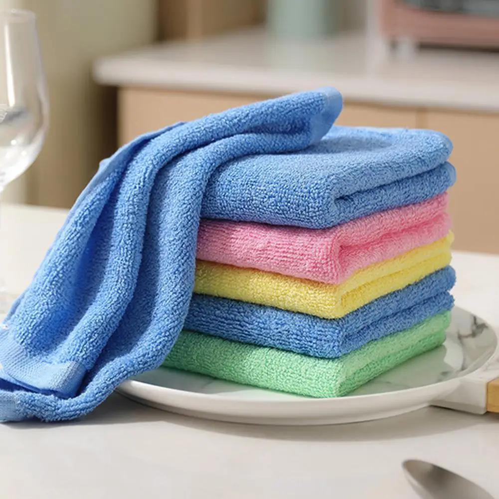 

1pcs Kitchen Non-Absorbent Cleaning Cloth Housework Table Dish Cloth Cleaning Rags Kichen Accessories