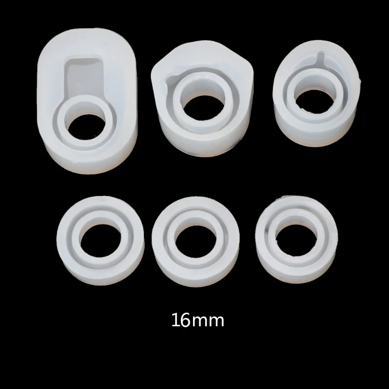 

6Pcs DIY Rings Silicone Mold Jewelry Pendant Rings Resin Casting Circle Mould