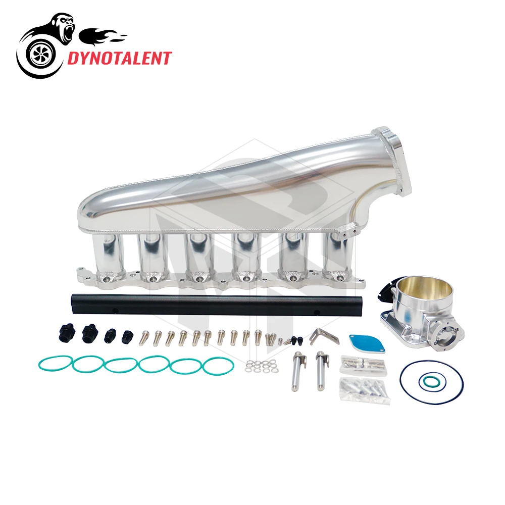 

DYN RACING Billet Intake Manifold Kit For 2JZ 2JZ-GE With 6 Injector 90mm Throttle Aluminum body Performance Intake