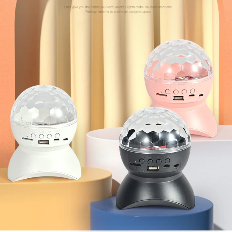 

RGB Disco Light Stage Light Wireless Bluetooth Speaker Birthday Christmas Party Lights Decorations Ball Projector Club Lighting