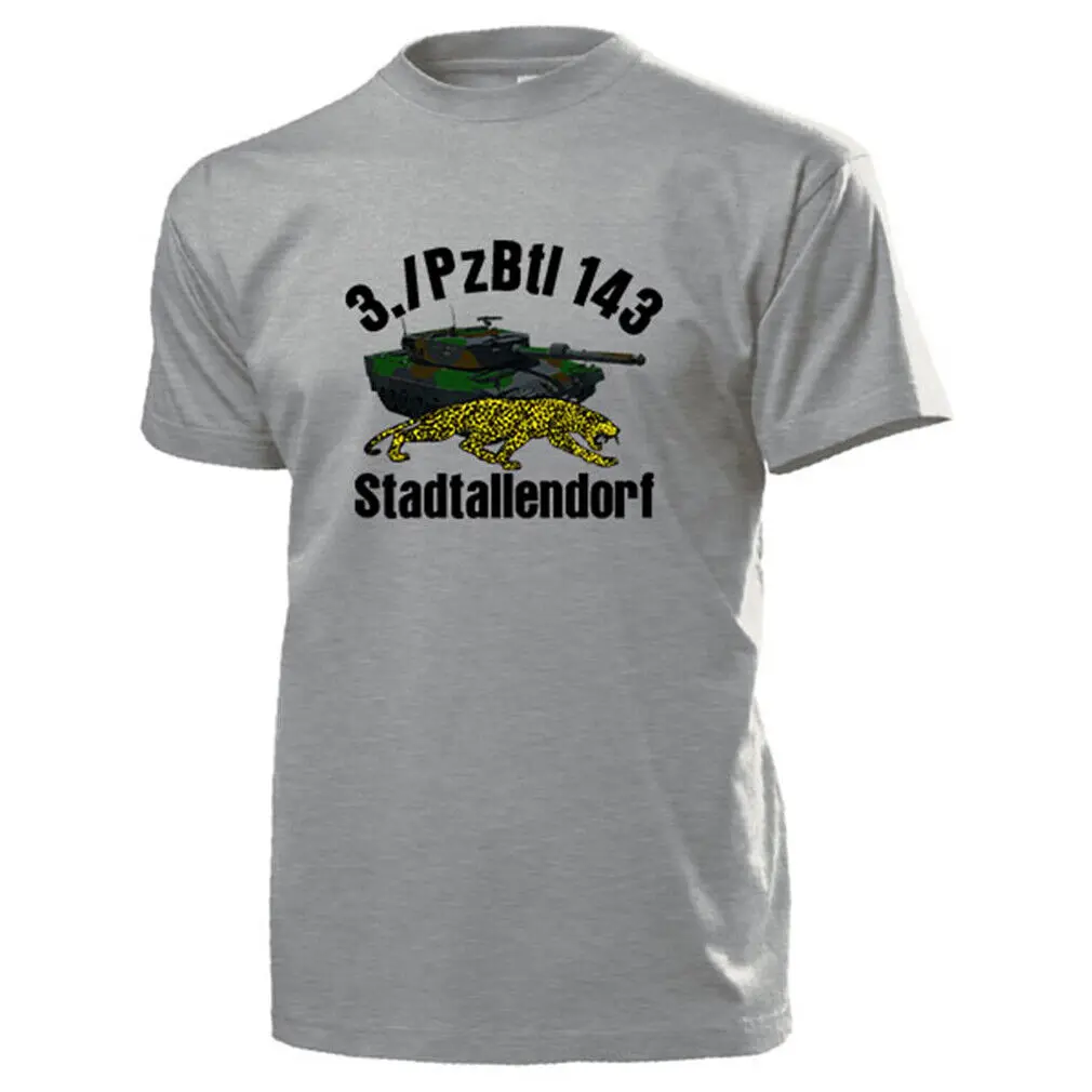 3./PzBtl 143 батальон батальона танка штадлэндорфа леопардовые майки 2A4-футболка #13713