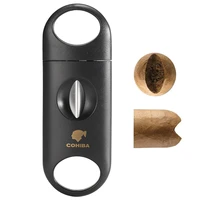 cohiba stainless steel sharp cigar cutter cigar guillotine pocket v cut clipper gadget cigar accessories scissors