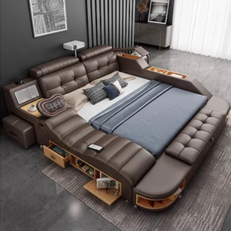 Ящики с местом для хранения каркас двуспальной кровати многофункциональное