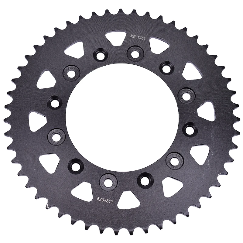 

520-51T 520 51 Tooth 51T Rear Sprocket Gear Wheel Cam For Honda CRF150 CRF150F CRF 150 2006-2018 2016 2017 XR400 XR400R XR 400
