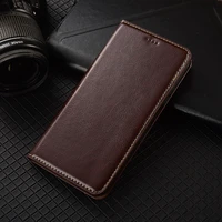 Luxury Crazy Horse Genuine Leather Case for Infinix Hot 10i 10T 10s NFC 11s Play Pro Cowhide Magnetic Flip Cover Phone