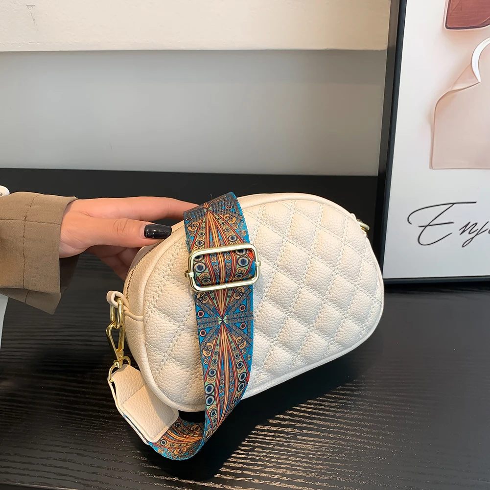 

Модные сумки-мессенджеры через плечо для женщин, повседневная элегантная дамская сумочка на широком ремешке, маленькие тоуты для покупок, ч...