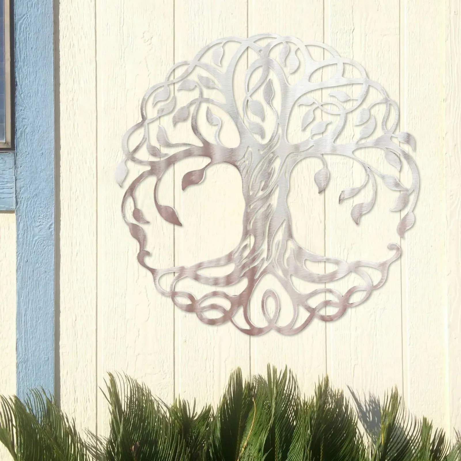 

Life Tree Metal Wall Art Decor Wall Mounted Artwork Framed Eternity Symbol Wooden Of Life Housewarming Gift Home Decoration