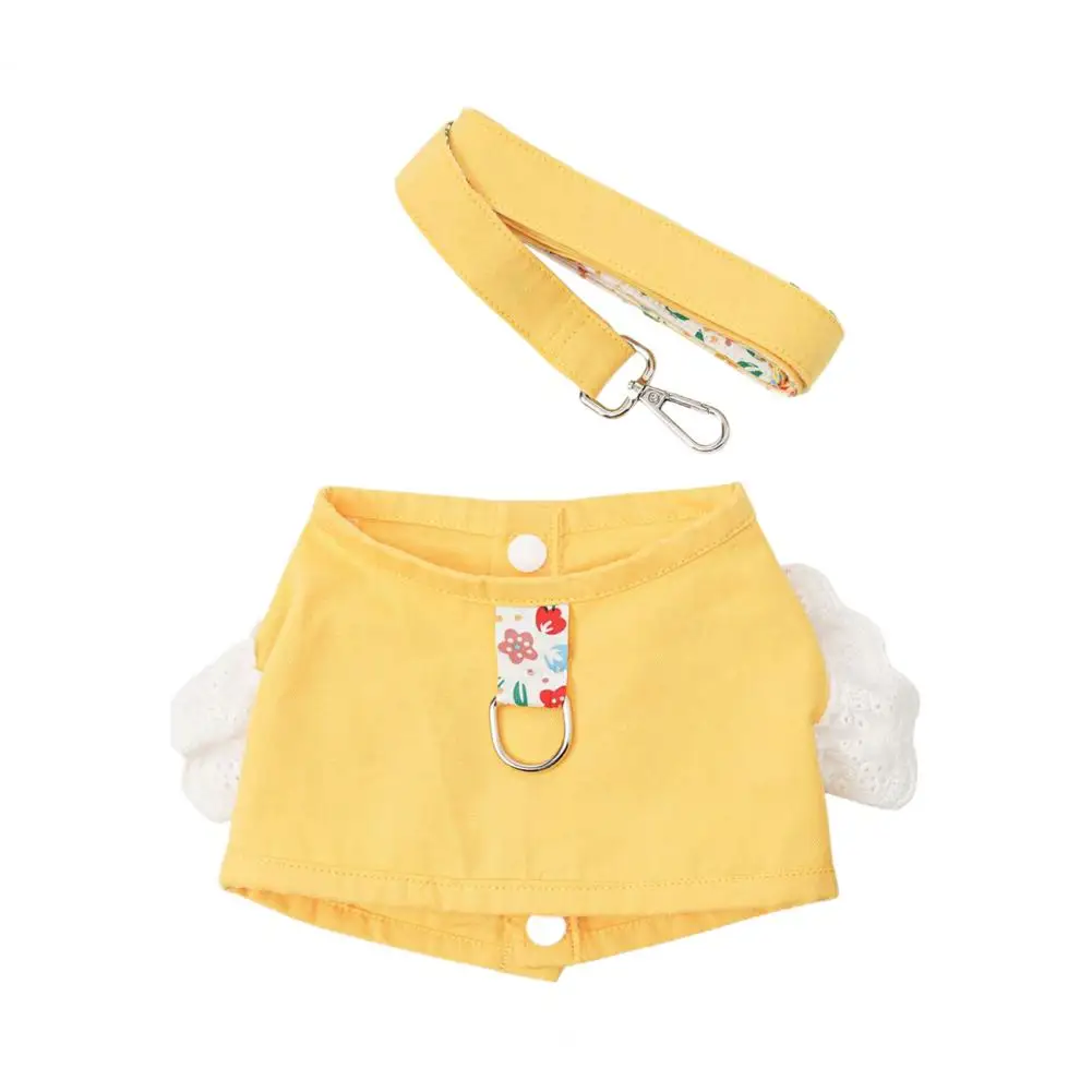 

Versatile Pet Chest Strap with Leash Soft Summer Cat Teddy Harness Vest Comfortable Dog Chest Strap Outdoor Walking