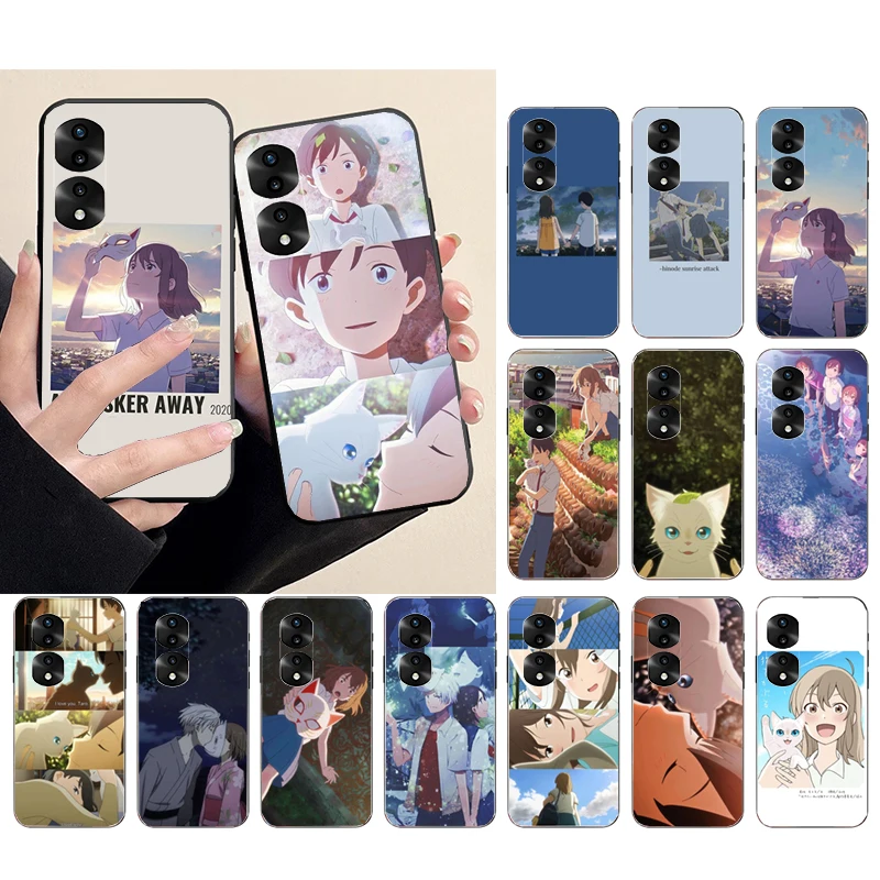 

A Whisker Away Anime Cat Phone Case for Huawei Honor X9 X8 X7 X6 70 50 60 Pro 10X 20 Lite 8A 8S 8X 9X 9A 9S 10i Funda