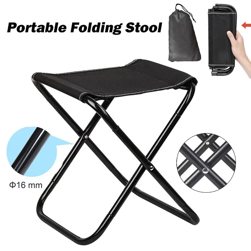 Складной стул для кемпинга легкий складной подставка ног портативный лагеря
